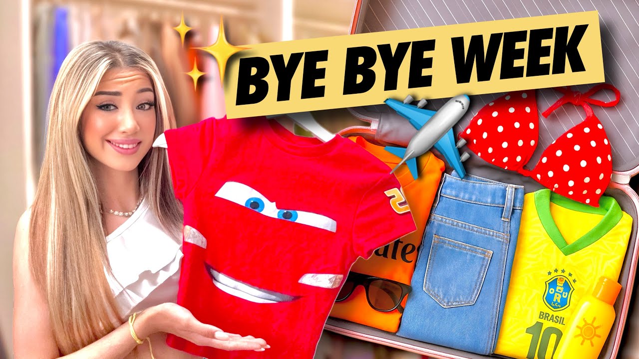 ¡Me voy a la Bye Bye Week! Mira TODO lo que llevo 🙈