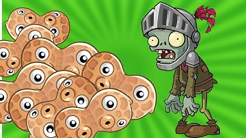 Plants vs Zombies 2: Pinata Party 5/3 - Pea-nut vs Knight Zombie