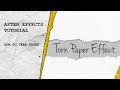 After Effects Tutorial: Torn Paper Effect