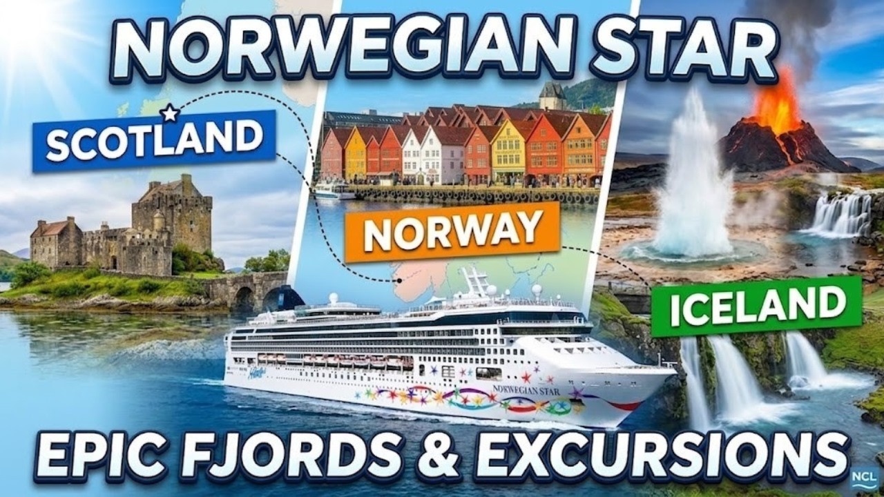 Norwegian Star 11-Day Cruise to Scotland, Norway & Iceland | Epic Fjords, Excursions at All Stops!