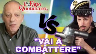 DURO SCONTRO con PETER GOMEZ (Fatto Quotidiano) su ARMI UCRAINA