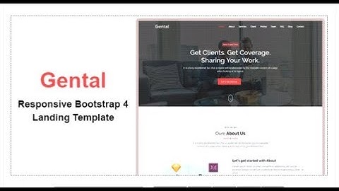 Gental - Responsive Bootstrap 4 Landing Template | Themeforest Templates
