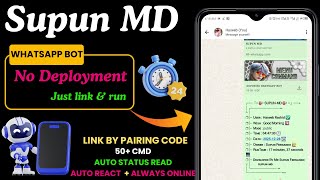 Supn MD WhatsApp Bot | Create Your Own WhatsApp AI Bot with Supn MD (No Coding) #mhmodsofc screenshot 2