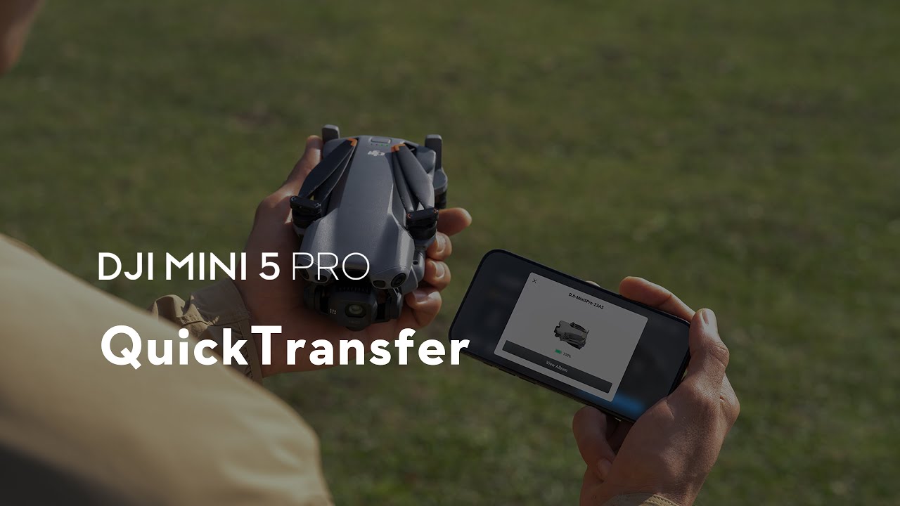 Fitur QuickTransfer DJI Mini 5 Pro (Source YouTube Channel = DJI Tutorials)