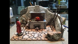 tutorial come costruire un forno in polistirene per presepe