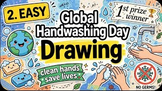 Global Handwashing Day Drawing|Handwashing Day Drawing|Handwashing Day Poster|Global Handwashing Day