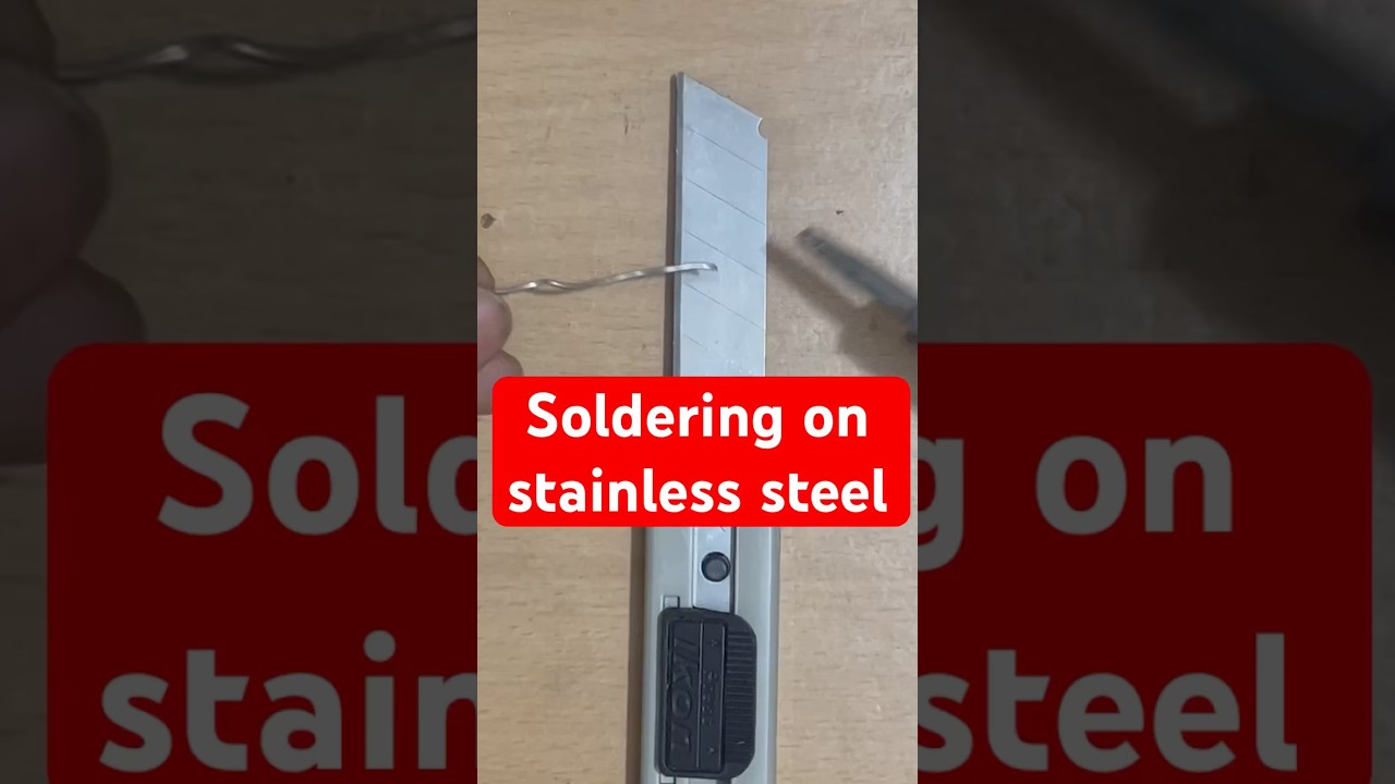 Stainless Steel Par Soldering #soldering #tricks #electronics