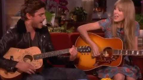 Zac Efron and Taylor Swift singing a duet on Ellen (just the song)