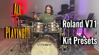 Roland V71 Preset Kits All Playing Demo