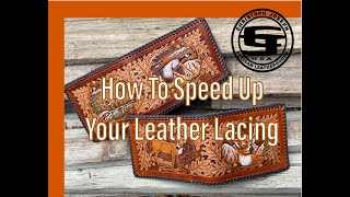 How To Leather Lace Like A Professional- Speed up your lacing Demo