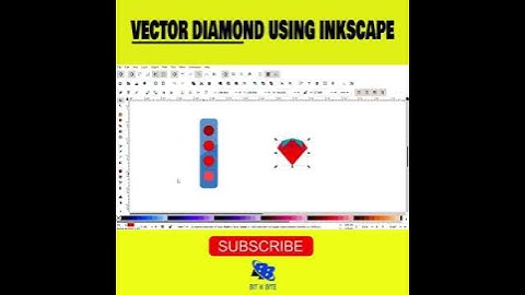 Inkscape Tutorials || #Diamond Vector Design || Bit n Bite