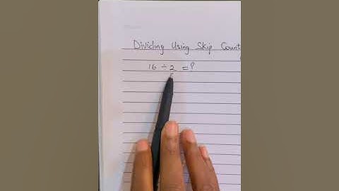 Division by Skip Counting Explained.