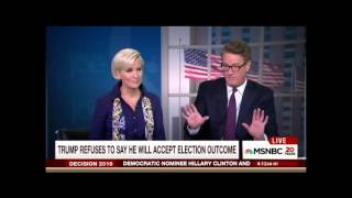 WOW   Even Faux Republican, MSNBC Hack Joe Scarborough can't take the Media Hypocrisy regarding Dona