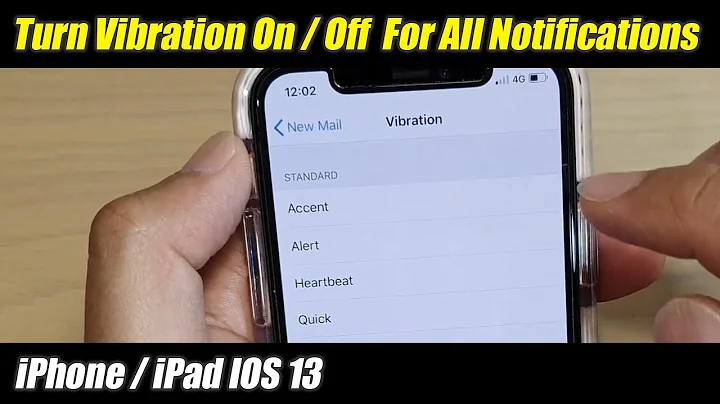 How to Turn Vibration On / Off For All Notifications on iPhone / iPad IOS 13