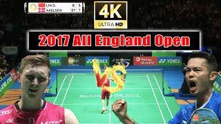 [4K50FPS]  MS  Lin Dan vs Viktor Axelsen | 2017 All England Open