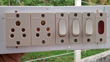 How to make 2 direct socket connections with 3 switches and 1 indicator board wiring connection