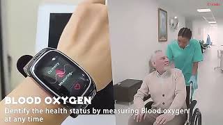 Best Smartwatch for Elderly with Fall Detection 4G Smartwatch with SOS Calling GPS Tracker