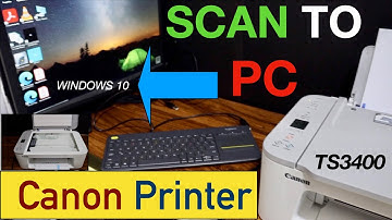 Canon Printer Scan To PC - Using USB Cable - Canon TS3400 Series Printer.