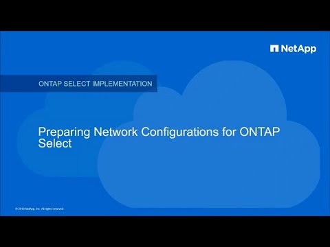 ONTAP Select Networking