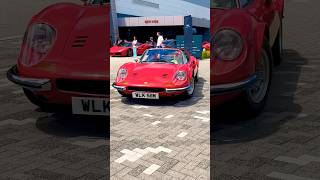 CLASSIC 1974 FERRARI DINO 246 GTS DRIVING OUT OF SUPERCAR MEET! #shorts #trending #cars #yt #viral