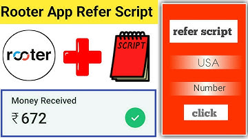 💥 Rooter App Coin Adder Script || Rooter App Refer Script || Instant Redeem New Earning App 2022 ||