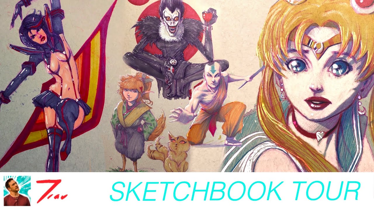 Anime In My Style Sketchbook Tour YouTube