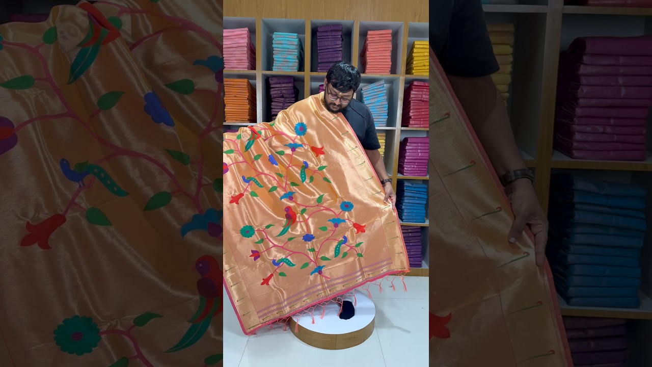 Paithani Jacquard Peacock (Mor) Jaal Dupatta