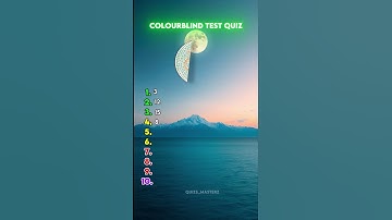 Are You ColorBlind? Pass this Color Blind Test and tell us in Comments #colorblindtest #quiztime