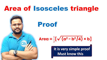 Proof || Area of isosceles triangle