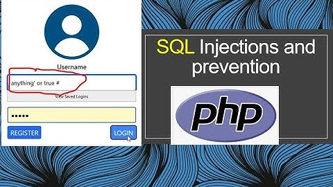 2 SQL injections and prevention in php