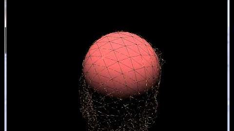 Mass spring systems - Cloth simulation - Sphere collision #2