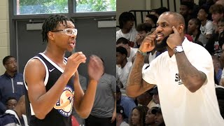 Bryce James On Fire With Lebron Coaching 