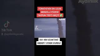 Türki̇yeni̇n En Uzun Menzi̇lli̇ Füzesi̇tayfun