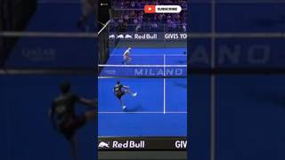 PELOTAZO DE TAPIA A LEBRON Y ENFADO MONUMENTAL DEL LOBO!  #padel #premierpadel
