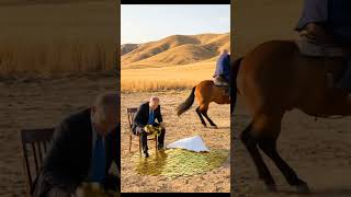 Trump cut the cooler and Putin sleeping in Desert 🏜 #shortsfeed #satire