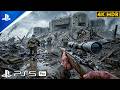 (PS5) D-Day Hell – Pushing Up the Hill Under German Fire | Realistic Gameplay [4K60FPS] Call of Duty