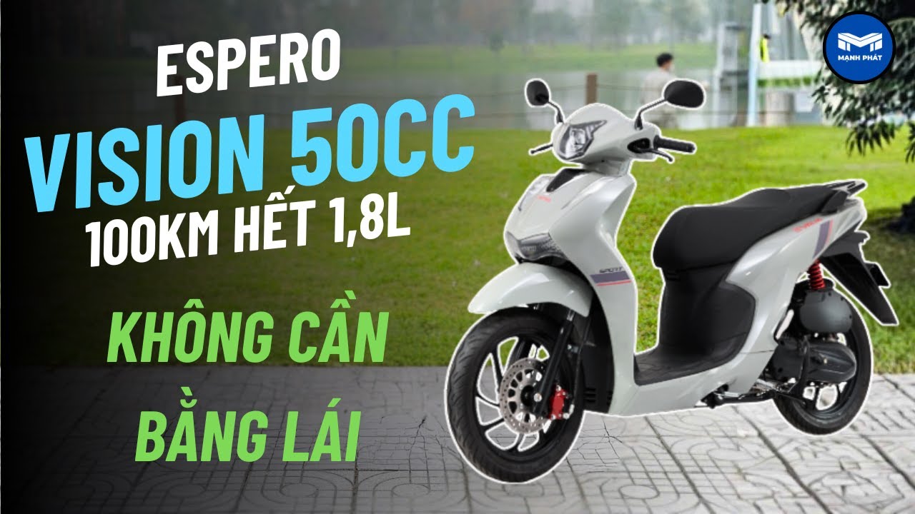 REVIEW XE VISION 50CC MỚI NHẤT 2025 - KHÔNG CẦN BẰNG LÁI VẪN ĐI ĐƯỢC #xega50ccvelia