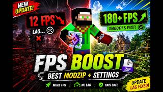 Minecraft New Update FPS Drop? 😱 BEST MODZIP + Settings Fix! (100+ FPS)