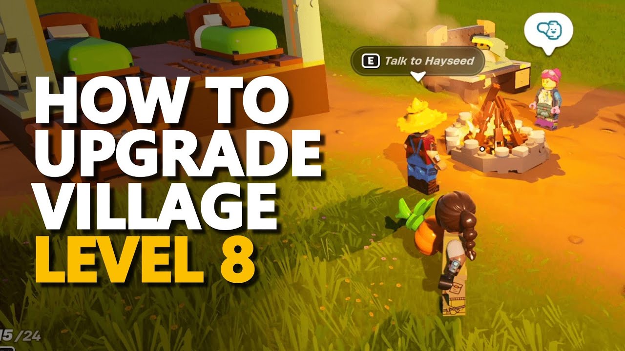 How to Upgrade Village to level 8 Fortnite Lego 