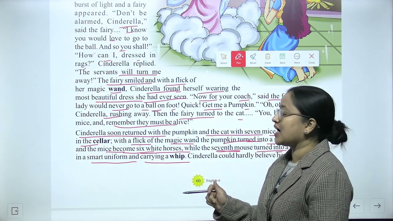 ROHAN PUBLICATIONS WISDOM ENGLISH CLASS 6 CHAPTER 11 CINDERELLA AND THE PRINCE