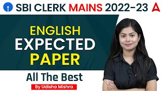 SBI Clerk Mains English Expected Paper 2022-23 | Udisha Mishra
