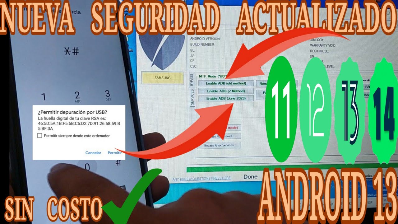 Nuevo Método Android 13 / Eliminar cuenta de google samsung android 13 ...