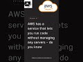 Stop Managing Servers! Use AWS Lambda ☁️ #shorts