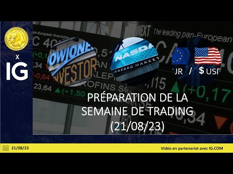 Préparation de la semaine de trading (21/08/23)