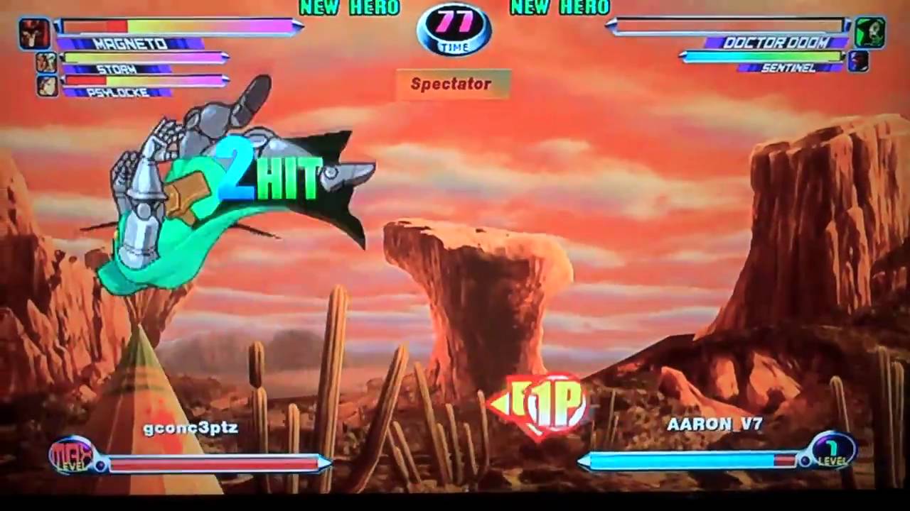 Marvel vs Capcom 2 (GConc3pt vs AARON_V7) [Part 1] - YouTube