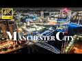 Manchester city england in 4k ultra 60fps by drone