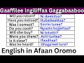 Gaaffilee Ingiliffaa Gaggabaaboo Kutaa 10 English In Afaan Oromo English Question In Afaan Oromo10 