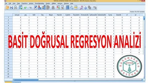 Basit Doğrusal Regresyon Analizi / Simple Linear Regression Analysis