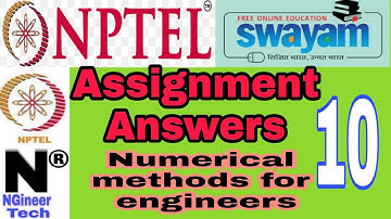 Numerical methods for engineers || week 10 assignment 10 answer || Nptel
