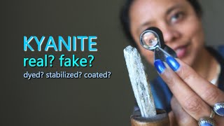 Fake vs Real Kyanite | Learn Your Stones | Satin Crystals